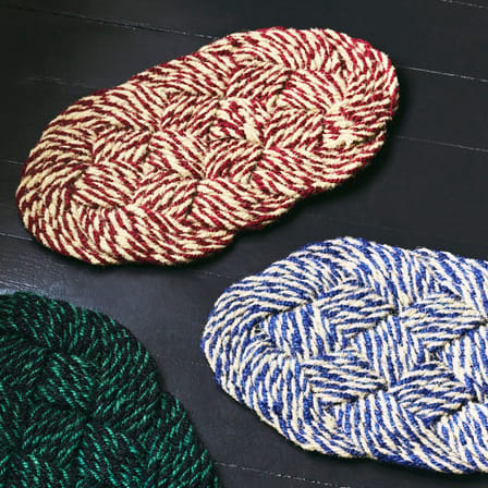 Paillasson Swirl Coco rouge / 40 x 80 cm - Hay
