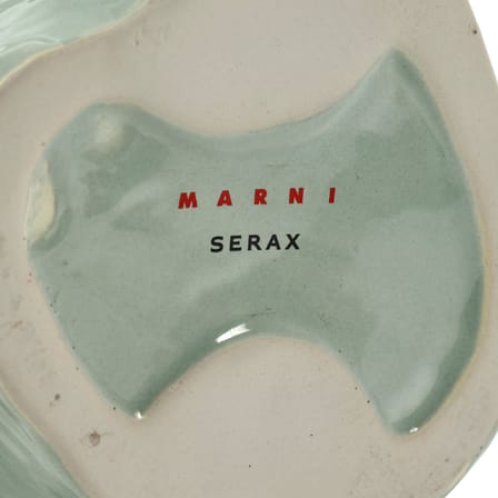 Hibou Small Vase ceramic blue by Marni / H 23 cm - Serax