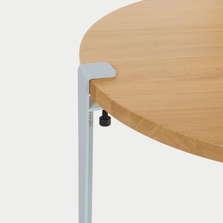  Base, legs metal blue with clamp / H 43 cm - To create a Coffee table or Bench - TIPTOE