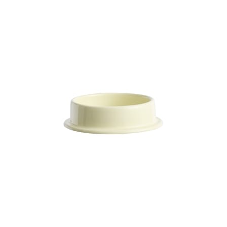 Bougeoir Column Medium céramique beige / Pour bougie bloc - Ø 11 cm - Hay