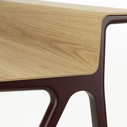 Bureau Courier rouge / Ronan Bouroullec - L 120 x P 72,5 cm - Vitra