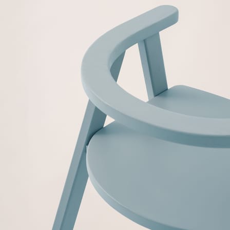 Chaise enfant Growing Green bois bleu - NOBODINOZ