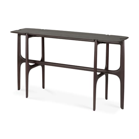 Console PI bois marron / 140 x 42 x H 78 cm - Teck massif - Ethnicraft