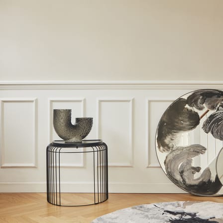 Curva End table metal beige / 34 x 48 x H 45 cm - AYTM