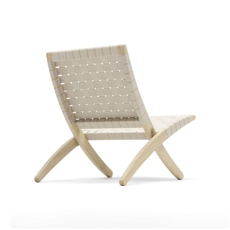 Fauteuil lounge MG501 INDOOR - Cuba Chair  / Morten Gøttler, 1997 - Pliable/ Corde de papier - CARL HANSEN & SON