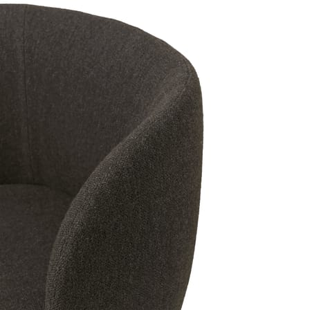 Fauteuil pivotant Rico tissu gris / Tissu bouclé - Ferm Living