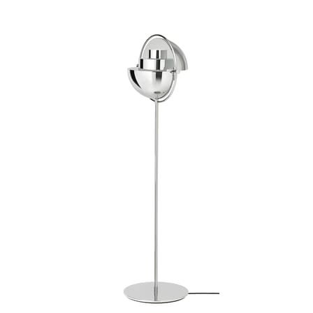 Lampadaire Multi-Lite argent métal / Modulable & orientable - Réédition 1972 - Gubi