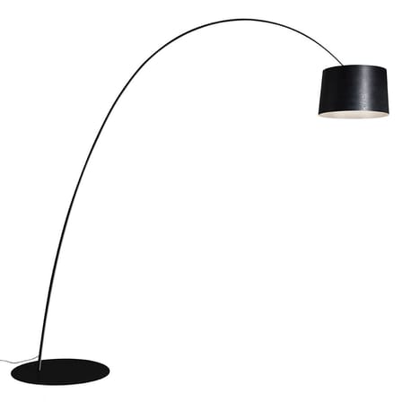 Lampadaire Twiggy Elle matériau composite noir / LED - My Light Bluetooth / H 259 à 267 cm / Prof. 255 cm / Marc Sadler, 2006 - Foscarini
