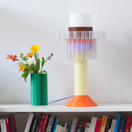 Lampe de table Gigi / H 51 cm - Plastique recyclé / Fabriqué en France - Warren & Laetitia