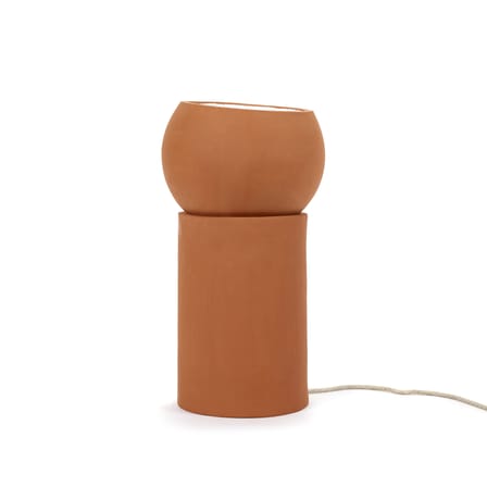 Lampe de table Terra Large céramique rouge orange / Ø 25 x H 51 cm - Terracotta / Spot orientable - Serax