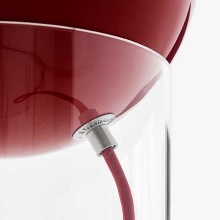 Lampe de table Topan VP13 métal rouge / H 31 cm - Verner Panton, 1959 - &tradition