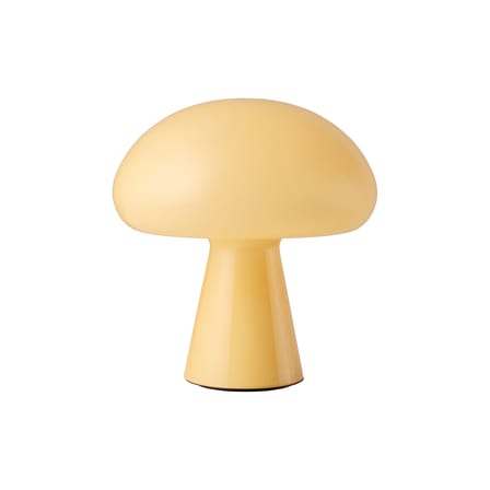 Lampe extérieur sans fil rechargeable Obello LED verre jaune / Bill Curry, 1971 - Gubi