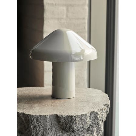 Lampe extérieur sans fil rechargeable Pao plastique beige - Hay