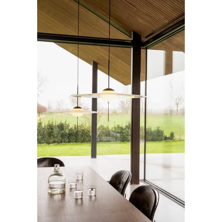 Mono L600 Pendant metal glass grey black / LED - Ø 60 cm / Adjustable - DCW éditions
