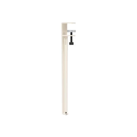 Piede  metallo bianco con fissaggio a morsetto / H 43 cm - Per creare un tavolino o una panca - TIPTOE