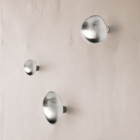 Patère Chanterelle métal argent / Poignée - Ferm Living
