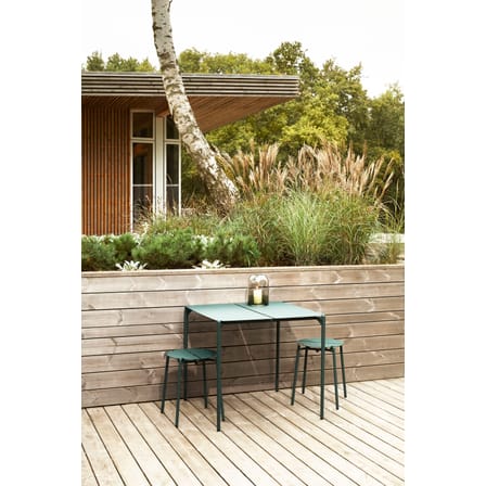 quadratischer Tisch Novo metall grün / 80 x 80 cm - Metall - AYTM