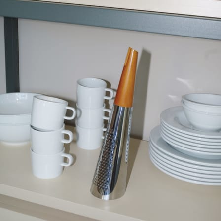 Râpe Todo Small bois naturel / H 32 cm - Alessi