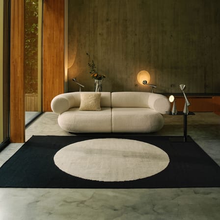 Disc Rug textile black / 170 x 240 cm - Tom Dixon