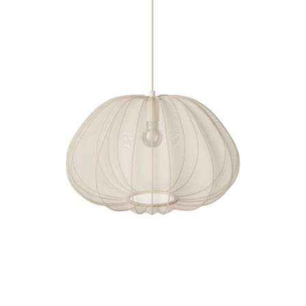 Sospensione Balloon tessuto beige / Retina traslucida - Ø 49,5 x H 30 cm - Bolia