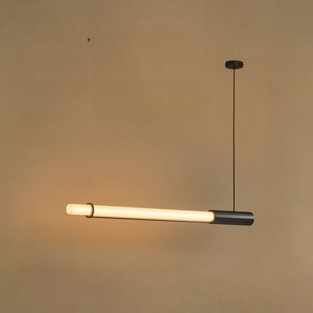 Suspension In Fine LED verre / L 105 cm - DCW éditions