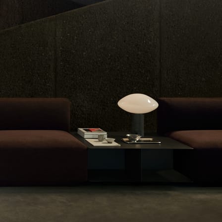 Table basse Develius EV3 métal gris / 89 x 89 cm - &tradition