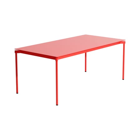 Table rectangulaire Fromme métal rouge / Aluminium - 180 x 90 cm - Petite Friture