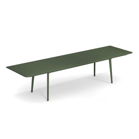 Table à rallonge Plus4 métal vert / 220 à 330 cm - Emu