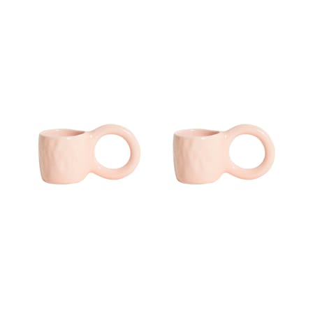 Set de 2 tasses à espresso Donut Small céramique/ Ø  6 x H 5,5 cm - Petite Friture