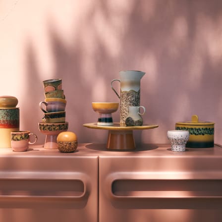 Boîte hermétique 70s ceramics/ Ø 17 x H 14 cm - 1,65 L - HK LIVING