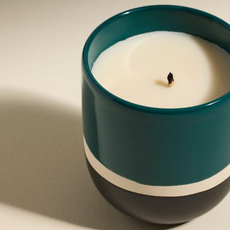Bougie parfumée Sicilia céramique bleu - Maison Sarah Lavoine