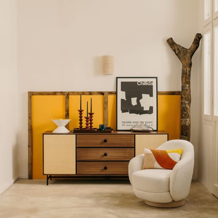 Buffet Essence bois naturel / L 180 x H 75 cm - rotin - Maison Sarah Lavoine