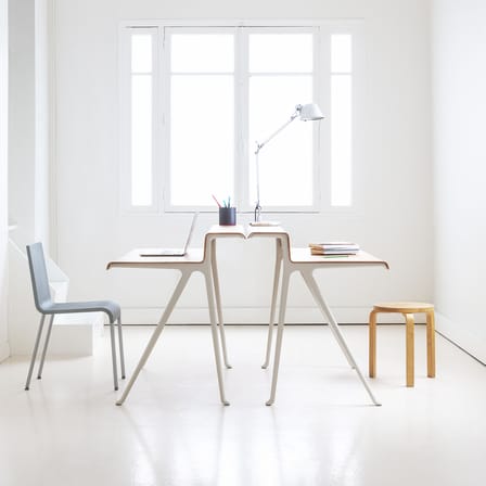 Bureau Courier blanc / Ronan Bouroullec - L 120 x P 72,5 cm - Vitra