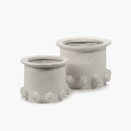 Cache-pot Molly 5 Large céramique beige / Ø 37 x H 28,5 cm - Serax