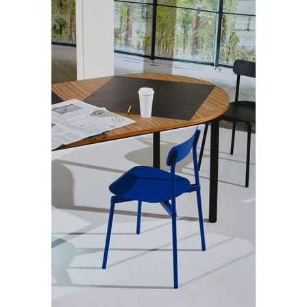 Chaise empilable Fromme métal bleu / Aluminium - Petite Friture