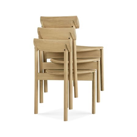 Chaise empilable Risu bois naturel - Ethnicraft