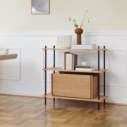 Coffre Storage Box bois naturel / 60 x 31 x H 33 cm - MOEBE