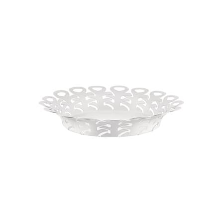 Corbeille Vimini métal blanc Large / Ø 27 cm - Alessi