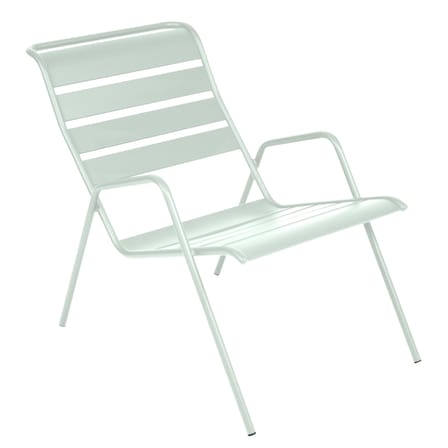 Fauteuil bas Monceau métal vert / Empilable - Fermob