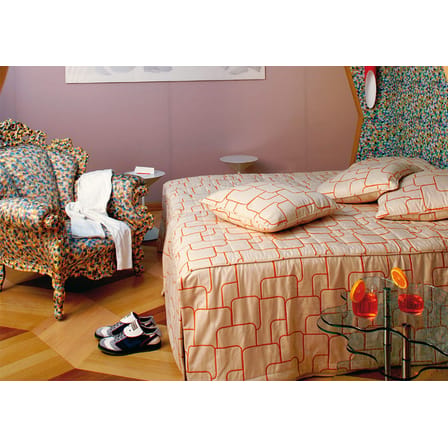 Fauteuil rembourré Proust tissu multicolore / Alessandro Mendini, 1978 - Cappellini