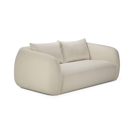 Canapé 2 places Figur tissu blanc / L 204 cm - Ethnicraft