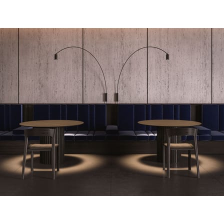 Applique avec prise Fox métal noir / LED - L 150 cm / Pivotant & orientable - Nemo