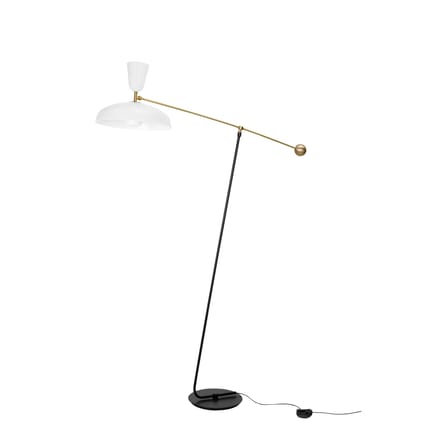 Lampadaire G1 Large métal blanc / Réédition 1951, Pierre Guariche - H 175 cm - SAMMODE STUDIO