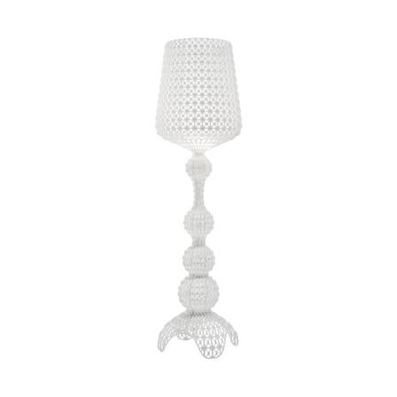 Lampadaire Kabuki Indoor plastique blanc / LED - Pour l'intérieur - H 165 cm - Kartell
