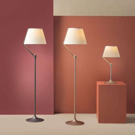 Lampe de table Angelo Stone LED / H 70 cm - Tissu plisssé - Kartell