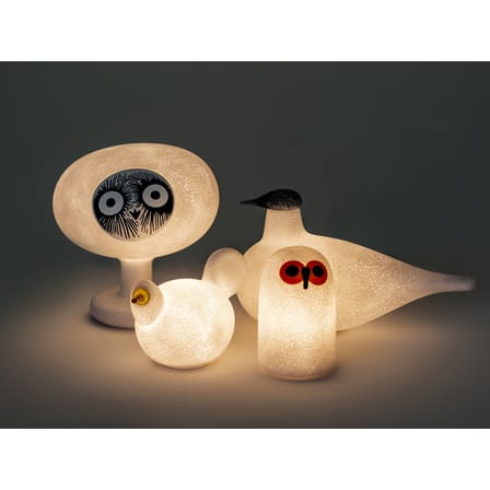 Lampe sans fil rechargeable Linnut Sulo LED Small plastique blanc / H 21 cm - By Oiva Toikka - Magis