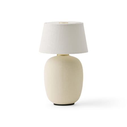 Lampe sans fil rechargeable Torso céramique beige / Ø 12 x H 20 cm - Audo Copenhagen