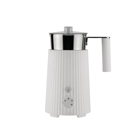 Mousseur à lait Plissé plastique blanc / Machine à cappuccino - Branchement secteur - Alessi