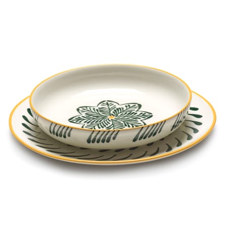 Bazaar Plate ceramic yellow / Set of 4 - Ø 26.5 cm - Serax