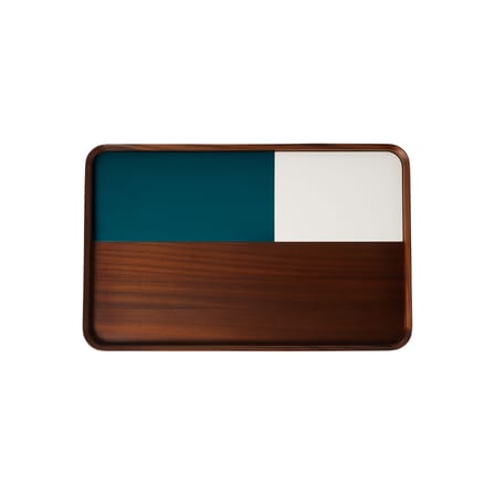 Plateau Sicilia bois bleu / 65 x 38 cm - Maison Sarah Lavoine
